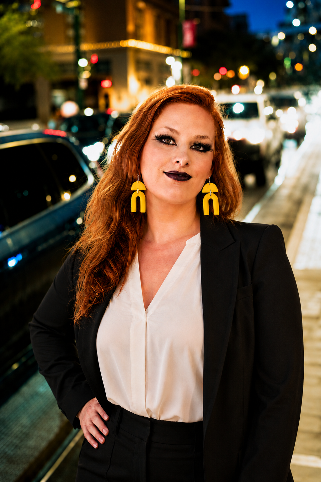 Confidence Collection Geometric Earrings | Lightweight Statement Jewelry for Professional Women
