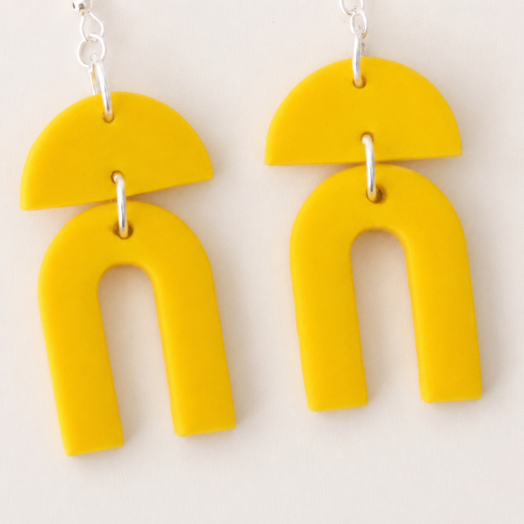 Confidence Collection Geometric Earrings | Lightweight Statement Jewelry for Professional Women